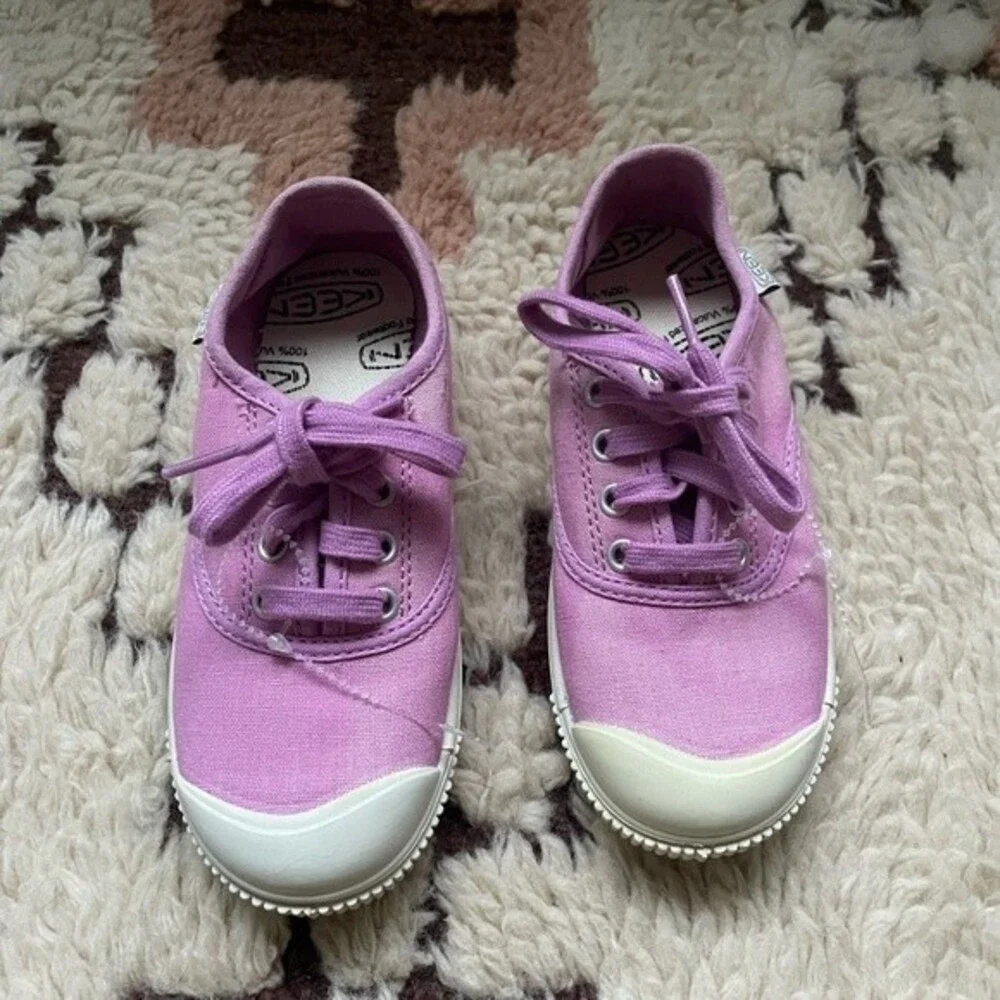 Keen shoes kids Maderas Oxford Sneakers Purple Canvas Vulcanized Rubber Lace-Up
